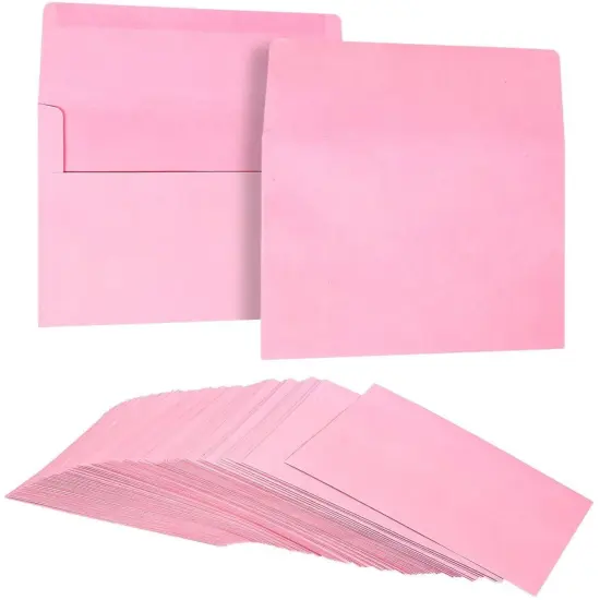 Pink A7 Envelopes for Mailing Greeting Cards, Invitations (5.25 x 7.25 In, 100 Count) {1}