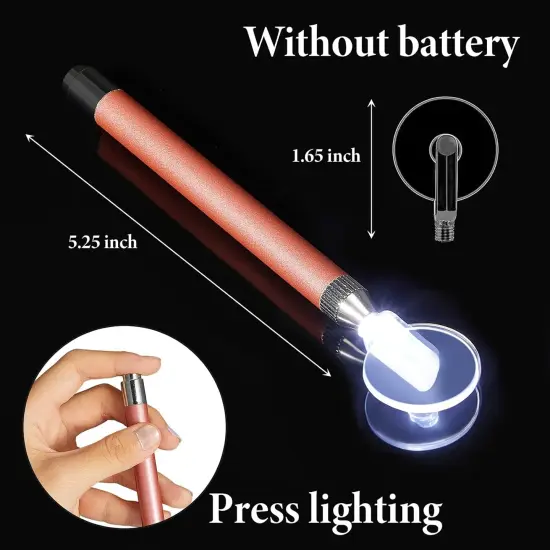 6 Pieces LED Diamond Painting Pen Wheel Set with Tape Light Point Drill Pens Fast and Efficient Diamond Painting Supplies for Different Size Jewelry Art DIY 5D Diamond Painting Nail Arts {2}