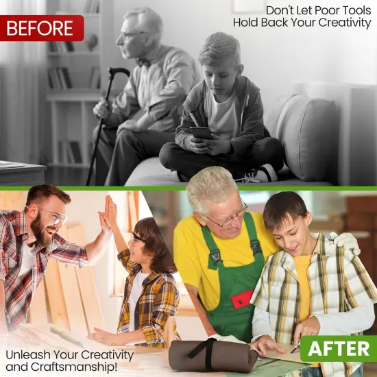 Premium 8 pcs Linocut Wood Carving Tools Set kit for Beginners Craft for Adults Woodworking Kids Whittling Knife Carpenter widdle Basswood Blocks Engraving Chisel Pumpkin Hobby Linoleum lino Cutters {4}