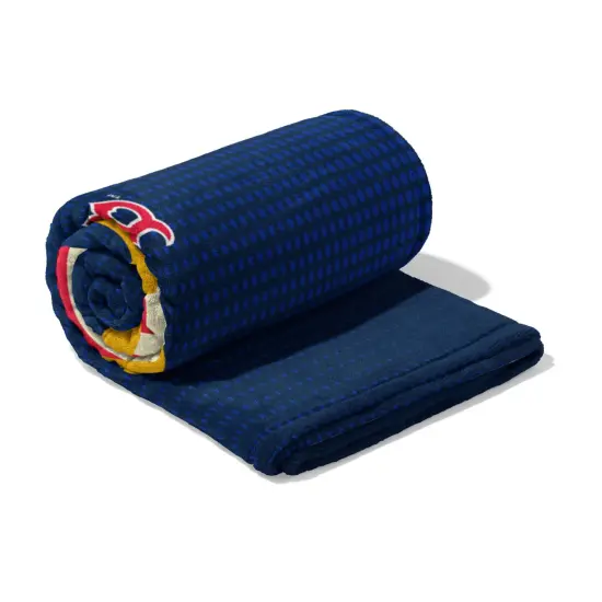 MLB Celebrate Series Silk Touch Sherpa Throw Blanket 50&times;60 Inches Boston red sox {4}