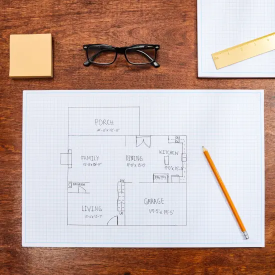 2 Pack Engineering Graph Paper Pads, 11x17 Quadrille Grid Paper for Drafting, Engineering, Blueprint Drawing, Architect Designers (4 Squares Per Inch, 50 Sheets Each Pad) White {3}