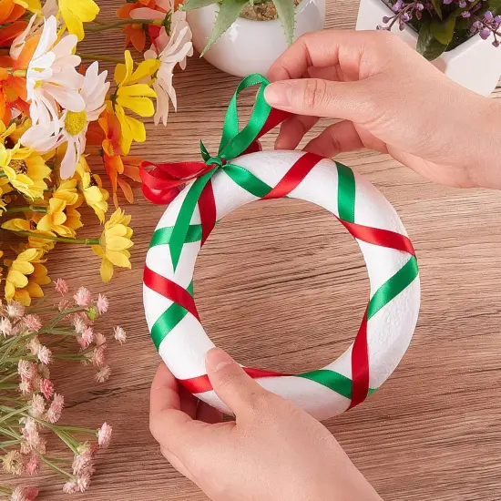 36 Pcs Foam Wreath Frame Form Small Polystyrene Foam Rings for Crafts Round White Wreath Circles for DIY Wedding Party Holiday Anniversary Door Home Flower Art Supplies(4 x 1 Inch) {4}