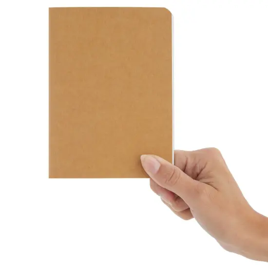24-Pack Kraft Paper Notebooks A6 Size, 4x6 in Writing Journal with 80 Lined Pages, Notebook Set for Students, Kids, Classroom, Travel, Business, Office Supplies Brown {5}