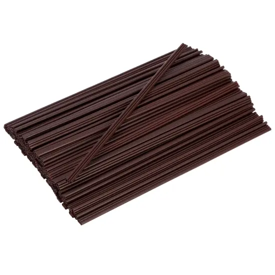 50 Pack Disposable Small Coffee Cups 8 oz, Insulated, Ripple, To Go Kraft Paper Coffee Cups with Lids and Stirring Straws Included for Hot Drinks (150 Total Pcs) Brown {5}