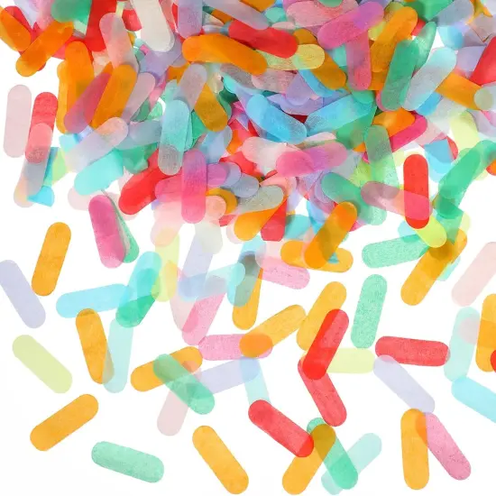Tissue Sprinkle Confetti Donut Table Confetti Colorful Rainbow for Ice Cream Theme Party Birthday Party Suppliers Decoration(50g) {1}