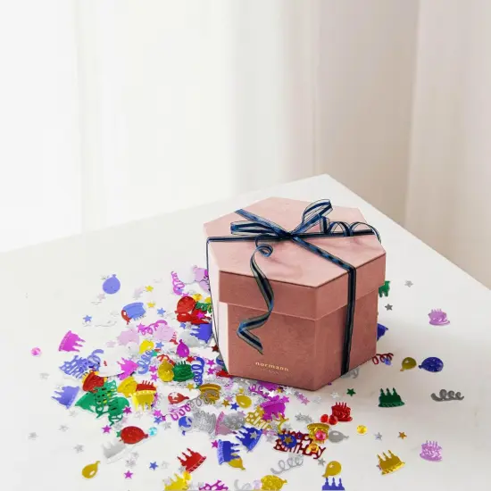 2 Packages Happy Birthday Confetti, Multi-color Birthday Confetti Metallic Foil Balloon Confetti, Birthday Table Decorations for Birthday Party, Baby Shower,DIY Arts and Crafting {5}
