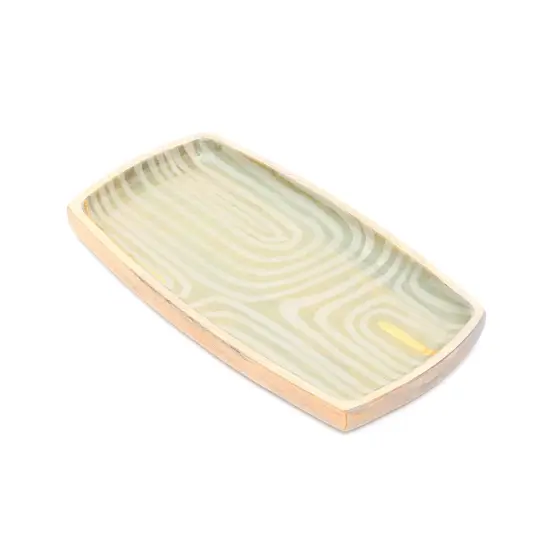 Running Stripes Wooden Platter (Small) {2}