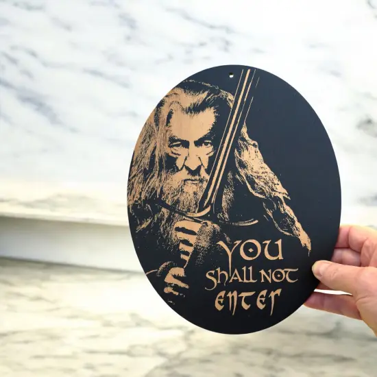 Sign - BLACK - You Shall not Enter {7}