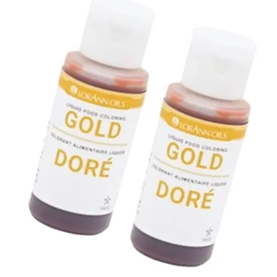 Gold Liquid Food Coloring 1 Ounce for Baking and Decorating {3}