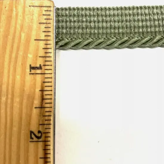 Twist Cord with Lip Piping Trimming - 8 Yards- Many Colors Available! Sage {2}
