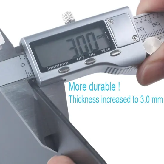 11x17 Clipboard Three Clip with Ruler Extra Large Clipboard Super Hard 11 x 17 Clipping Board Plastic Black Pack of 1 {3}