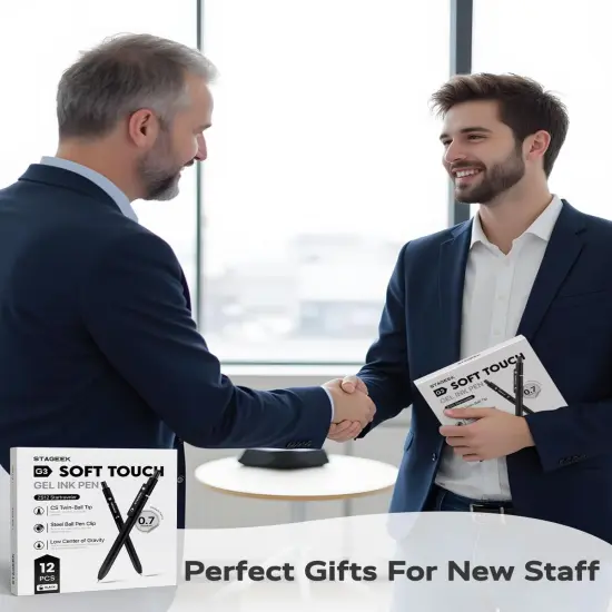 Black Gel Pens, 12Pcs Fine Point Smooth Writing Pens with 3 Extra Refills, Quick Dry Black Ink Pens for Journaling, Office, Note Taking, School Supplies, Nurse Aesthetic(Black) {5}