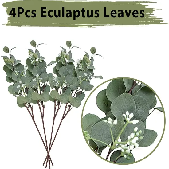64 PCS Artificial Eucalyptus Leaves Stems Sage Green Blush Balloons, 12 Inch Sage Green Blush Nude Balloons with Artificial Eucalyptus for Baby Bridal Shower Birthday Safari Party Decoration {3}