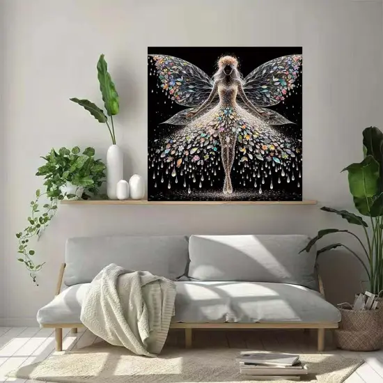 Diamond Painting Kits for Adults,Colourful Angel Wings Fairy Diamond Art Kits for Adults {2}