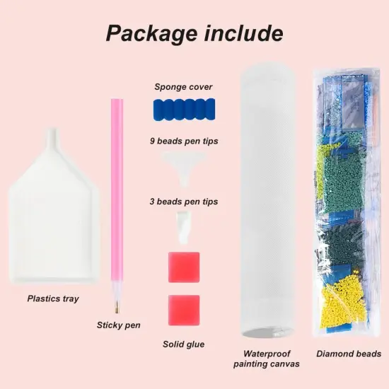 Diamond Painting Kits for Adults, Cardinal Round Full Drill Diamond Art Kits, 5D DIY Paint with Diamonds Crafts {5}