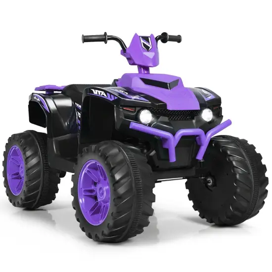 Iron Kids ATV Ride-On with Music, USB and 2 Speeds White {12}