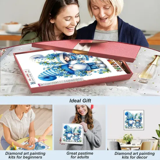 Diamond Art Painting Kits for Adults, Gnome Lovers Diamond Art Kits for Beginners {3}