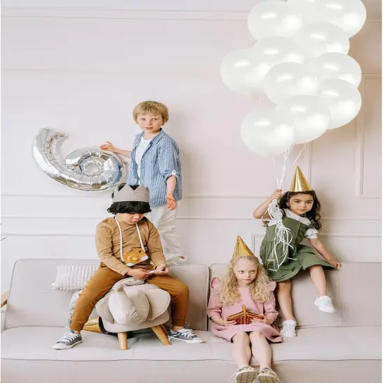 Pearl White Balloons 12 Inch 50PCS Matte Round Pearlized Latex for Wedding Birthday Christmas Baby Shower Anniversary Backdrop Theme Party Arch Decorations {3}