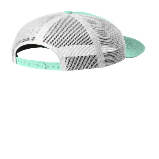 New Era&reg; Snapback Low Profile Trucker Cap Mint/White {2}