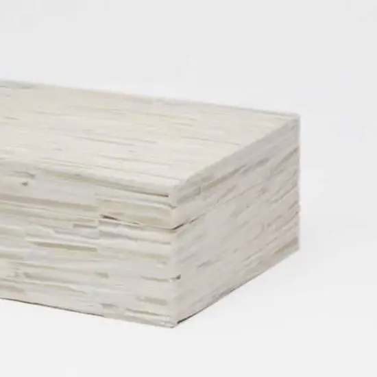 CHISELED JEWELRY BOX/IVORY BONE {2}
