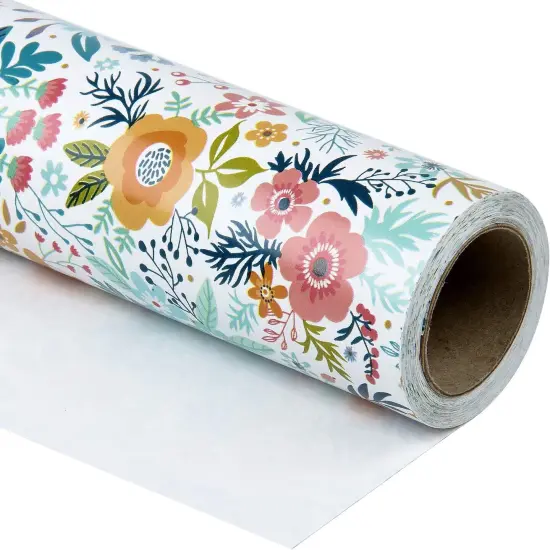 Jumbo Floral Wrapping Paper Roll - 30 Inch x 33 Feet {2}
