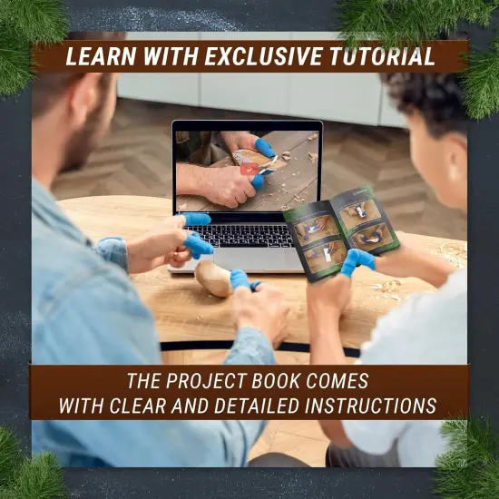 Wood Carving Kit Comfort Bird DIY Kits for Adults Hobbies Whittling Knife Kit for Beginners & Kids Adult Craft Kits Wood Carving Knife Set {4}