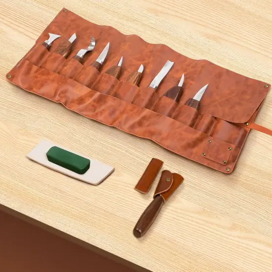 Wood Carving Tools Deluxe-Whittling Knife,Wood Carving Kit,Wood Whittling Kit for Beginners,Spoon Carving Kit,Woodworking Tools Set Large Wood Carving Knife Set {4}