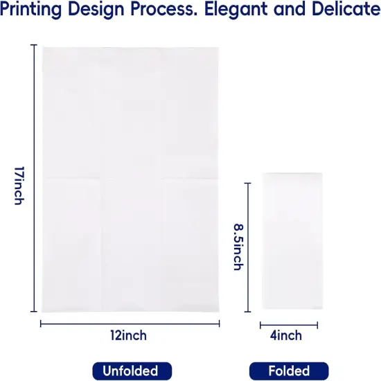 100 Count Disposable Hand Napkins, Linen Feel Bathroom Hand Napkins, Soft And Absorbent Paper Napkin for Guest, Disposable Dinner Napkins for Kitchen, Parties, Weddings {3}