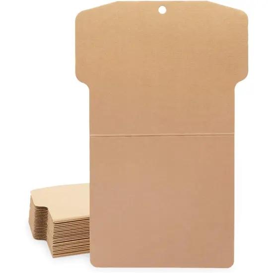 24 Pack Youth Cardboard Shirt Form Insert for Arts and Crafts Supplies, Kids Size Large (17 x 26 In) Brown {1}