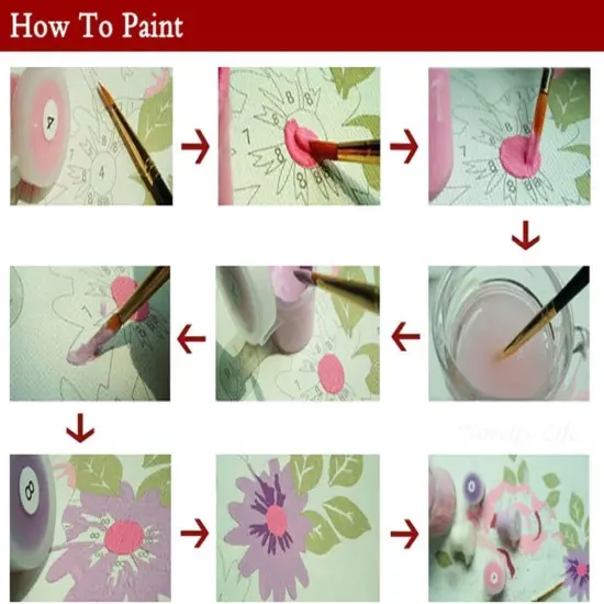 DIY Paint by Numbers for Adults Beginner,Forest Garden Wave 16x20 inches Number Painting Home Decoration Crafts (No Frame) {2}