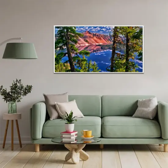Diamond Painting Landscape, Diamond Art Kits for Adults Mountain,Scenery Large Diamond Painting 5D DIY Round Diamond Dot, Perfect for Home Wall Decor and Gift(Crater Lake National Park15.7x27.5in) {3}