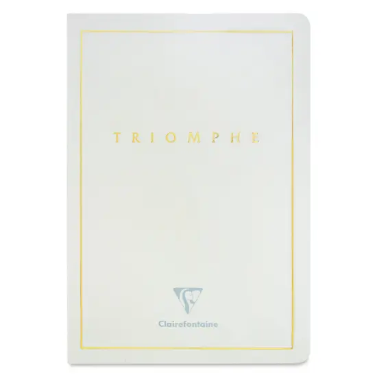 Clairefontaine Triomphe Notebook - White, A5, Blank, Portrait {1}