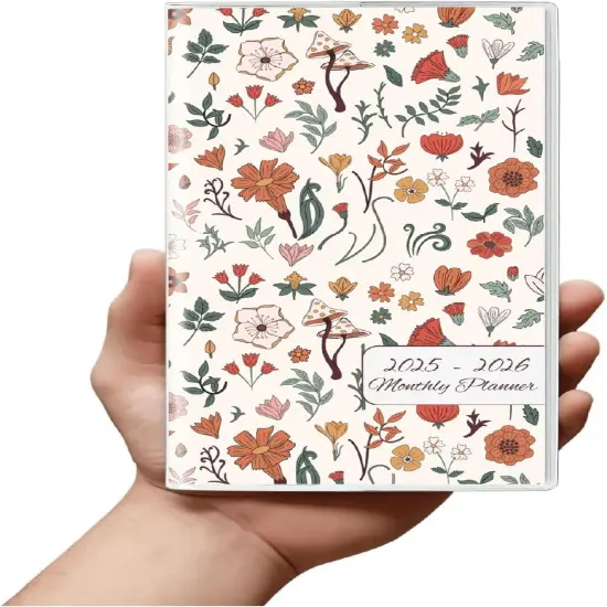 Pocket Calendar Planner 2025-2026 - 3.7" x 6.7" (Wildflower) {1}