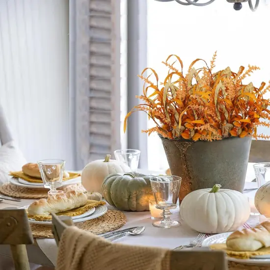 3 Pcs Artificial Fall Flowers Autumn Flowers {3}