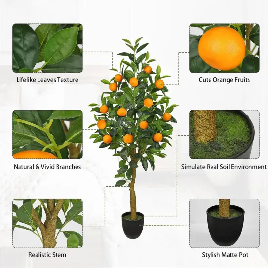 Artificial Orange Tree 4ft Fake {2}