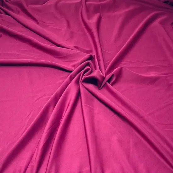 1 Yard Scuba Techno Knit Solid Fabric Smooth Stretch Apparel & Crafts 58"-60" Width Magenta {1}