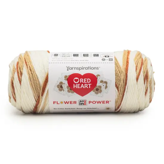 Red Heart All in ONE Flower Power Yarn 24 Pack-Dried Bouquet {3}