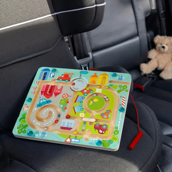 HABA Busy Board for Toddlers 2-4: Town Magnetic Maze Puzzle Game - Toddler Travel Toys for Preschoolers Multicolor {5}