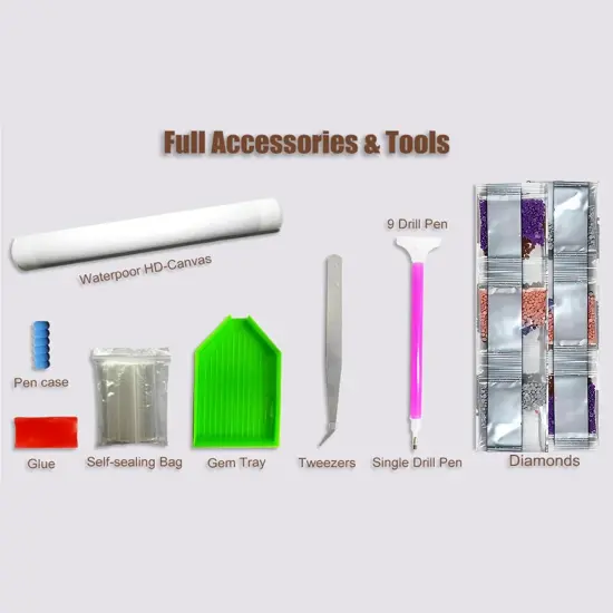 Hippie Hippy Girl Diamond Art Painting Kits {4}