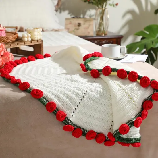 Flower Bouquet Blanket Crochet Kit {5}