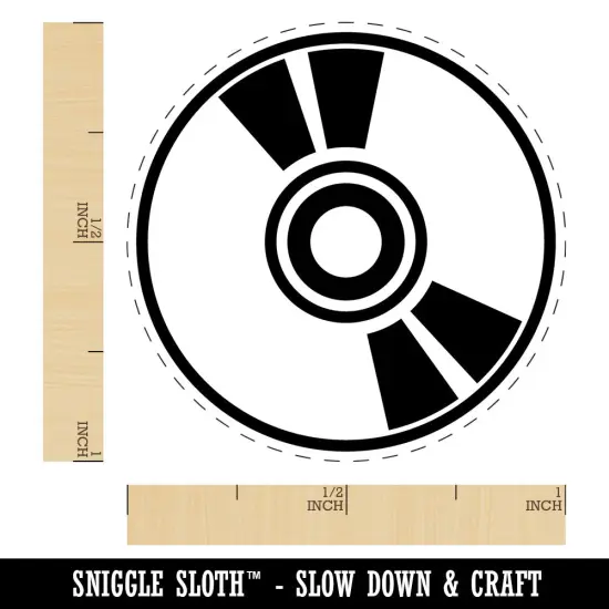 CD ROM Compact Disk DVD Self-Inking Rubber Stamp Crafting Planners Purple {1}