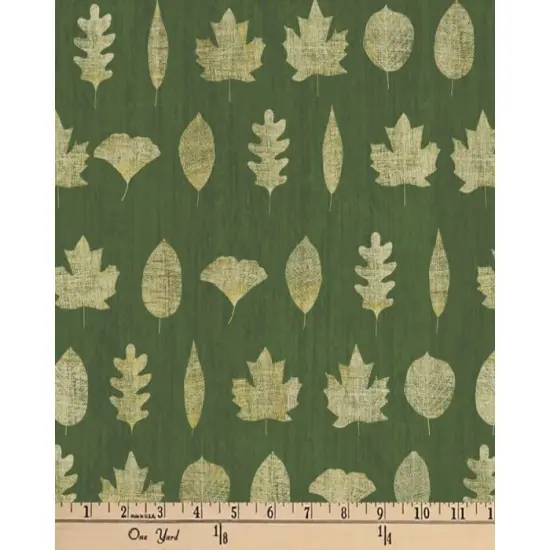 Leaf Silhouette Cotton Fabric | By the Yard | Sewing and Crafting | 44 inches wide {1}