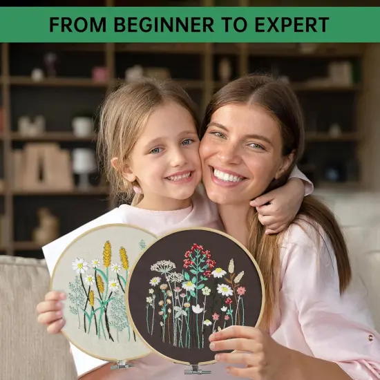 6 Stage Embroidery Kit for Beginners Adults, Easy to Learn 38 Different Stitches from Instruction {6}
