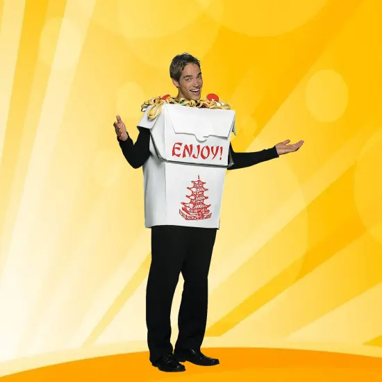 Chinese Take Out Costume Funny Food Tunic Adult Polyfoam Outfit {2}