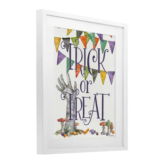 Spellbound Trick Or Treat Framed Print Under Glass Art Brown {9}