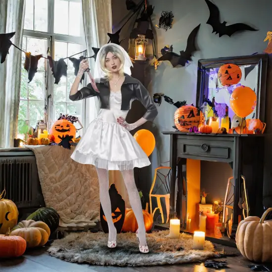 Evil Bride Doll Adult Costume {5}