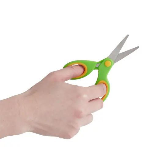 Juvale 24 Pack Blunt Tip Scissors for Kids Ages 3-14 - Classroom Bulk Pack for Crafts, Student DIY Art Projects, School Supplies - Multicolor (5 Inch) {6}