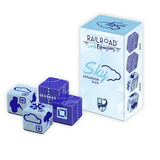Railroad Ink: Sky Expansion Pack - For Railroad Ink/Railroad Ink Challenge Core Games, Ages 8+, 1+ Players, 15-30 Min {3}