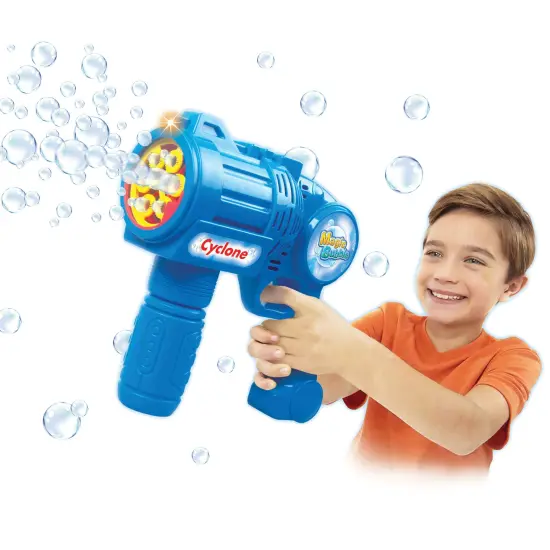 Collections Etc Colorful LED Lighted Cyclone Continuous Bubble Blaster {1}