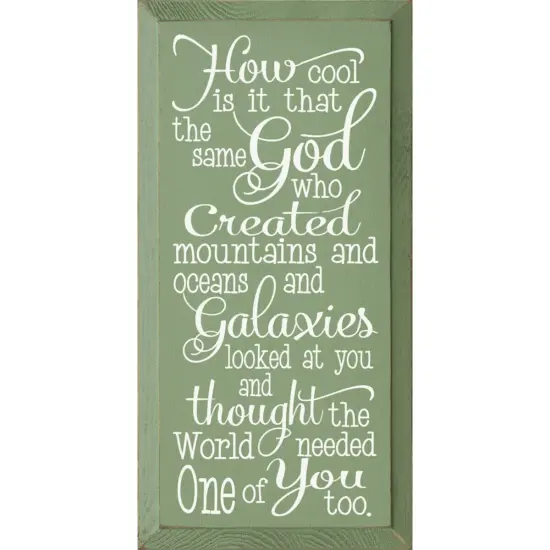 Inspirational Quote Wall Decor &ndash; Unique God&rsquo;s Creation Design Grey-White {2}